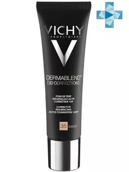 Vichy Тональная основа с высоким покрытием 3D Тон 35, 30 мл (Vichy, Dermablend)