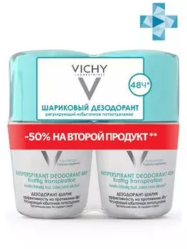 Vichy Дуопак Дезодорант 48 ч против избыточного потоотделения 50 мл х 2 шт. (Vichy, Deodorant)