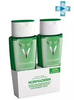 Vichy Дуопак Очищающий и сужающий поры лосьон 200 мл х 2 шт. (Vichy, Normaderm)