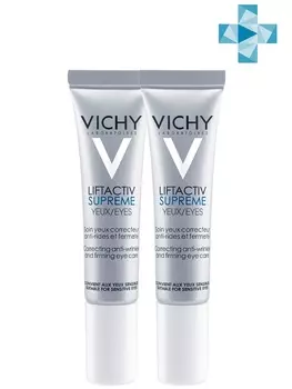 Vichy Комплект ЛифтАктив Дерморесурс крем для контура глаз, 2 шт. по 15 мл (Vichy, Liftactiv)