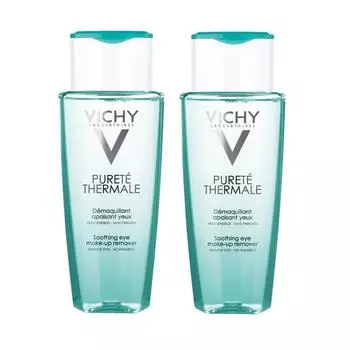 Vichy Комплект Лосьон для снятия макияжа с чувствительных глаз. Пюрте Термаль, 2 шт. по 150 мл (Vichy, Purete Thermal)