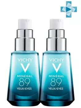 Vichy Комплект Mineral 89 Восстанавливающий и укрепляющий уход для кожи вокруг глаз, 2 шт. по 15 мл (Vichy, Mineral 89)