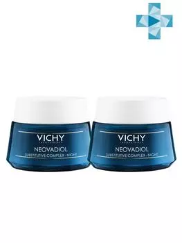 Vichy Комплект Неовадиол Компенсирующий комплекс ночной, 2 шт. по 50 мл (Vichy, Neovadiol)