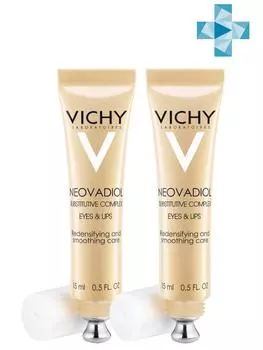 Vichy Комплект Неовадиол Крем для контура глаз и губ, 2 шт. по 15 мл (Vichy, Neovadiol)