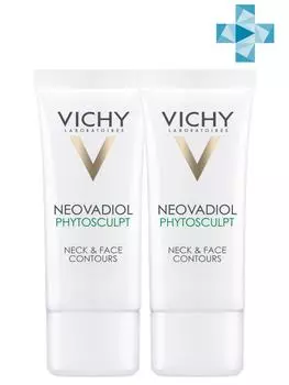 Vichy Комплект Неовадиол Phytosculpt Крем для зоны шеи, декольте и овала лица, 2 шт. по 50 мл (Vichy, Neovadiol)