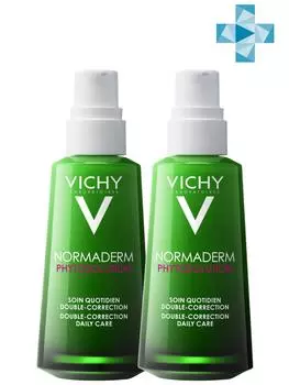 Vichy Комплект Нормадерм Фитосолюшн Корректирующий уход против несовершенств двойного действия, 2 шт. по 50 мл (Vichy, Normaderm)