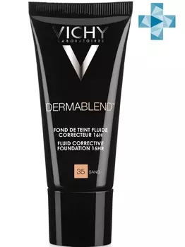 Vichy Корректирующий тональный флюид песочный оттенок, 35 тон, 30 мл (Vichy, Dermablend)