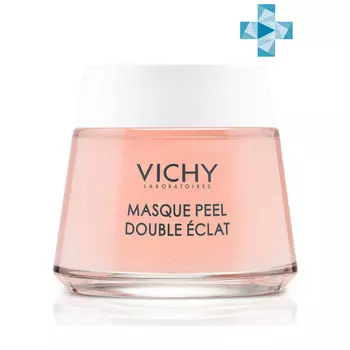 Vichy Минеральная маска-пилинг "Двойное сияние" для увлажнения и укрепления кожи лица, 75 мл (Vichy, Masque)