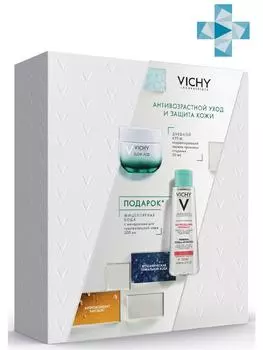 Vichy Набор: Слоу Аж Укрепляющий крем для сухой кожи SPF 30, 50 мл + Мицеллярная вода с минералами для чувствительной кожи 200 мл (Vichy, Slow Age)