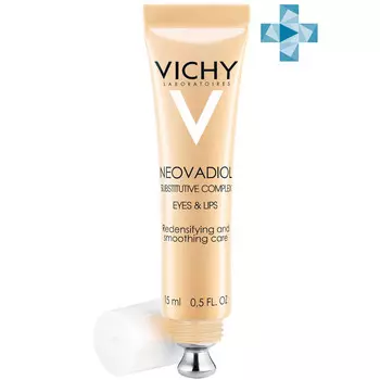 Vichy Антивозрастной крем для контура глаз и губ против менопаузального старения кожи, 15 мл (Vichy, Neovadiol)