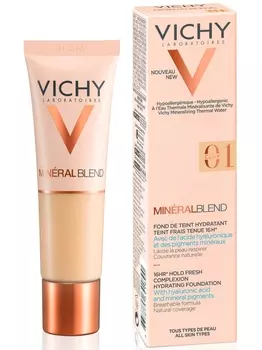 Vichy Увлажняющая тональная основа Минералбленд Тон 01 30 мл (Vichy, Mineralblend)