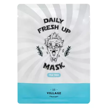 Village 11 Factory Успокаивающая тканевая маска с экстрактом чайного дерева, 20 г (Village 11 Factory, Daily Fresh)