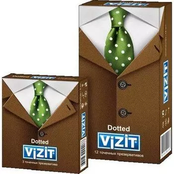 Vizit Презервативы Точечные 3 шт (Vizit, Visit презервативы)