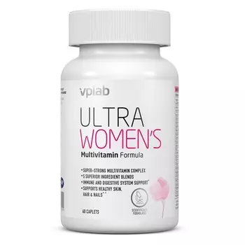 VPLAB Мультивитаминный комплекс для женщин Multivitamin Formula, 60 таблеток (VPLAB, Ultra Women's)