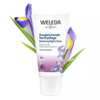 Weleda Освежающий ночной крем, 30 мл (Weleda, Ирисовая линия)