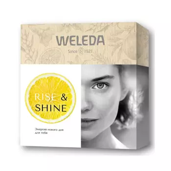Weleda Подарочный набор “RIise &amp; Shine”: Цитрусовый освежающий гель для душа 200 мл + Облепиховый питательный крем для рук 50 мл + Цитрусовое освежающее масло для тела 10 мл (Weleda, Цитрусовая линия)