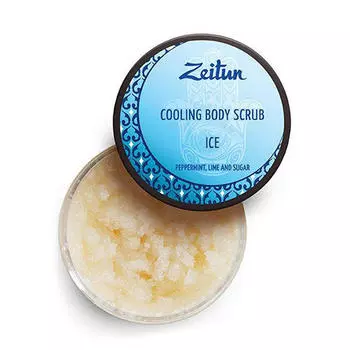 Zeitun Крио-скраб для тела "Лед", с мятой и лаймом, 250мл (Zeitun, Для ванны и душа)
