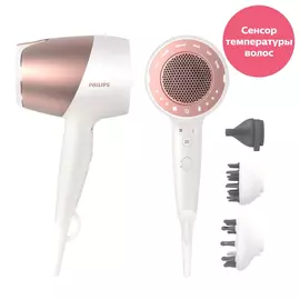 Фен Philips Prestige SenseIQ с 3 насадками BHD827/00