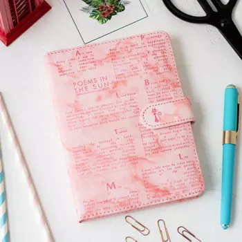 Блокнот 'Poems in the sun' (разные цвета) / Розовый