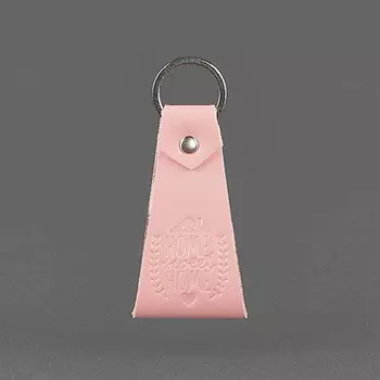 Брелок для ключей кожаный 'Home' (разные цвета) / Peach