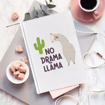 Ежедневник 'Лама' (разные цвета) / Белый