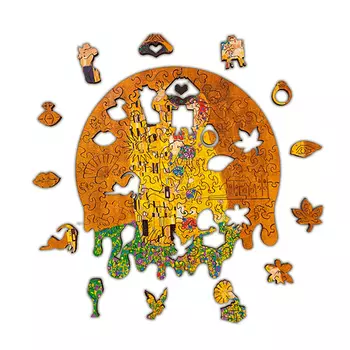 Пазл из фигурных элементов 'Поцелуй. Густав Климт'