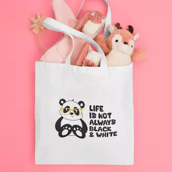 Сумка-шоппер 'Black and White Life'