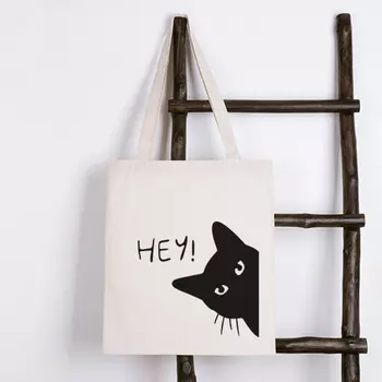 Сумка-шоппер 'Hey meow'