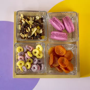 Тарелка для закусок 'Idilio' (разные дизайны) / Ribbed