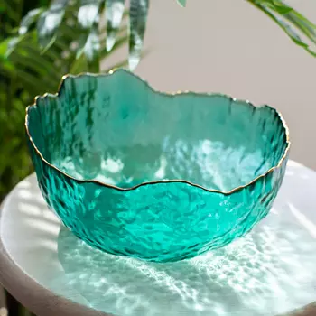 Тарелка 'Petals' (разные цвета) / Бирюзовый