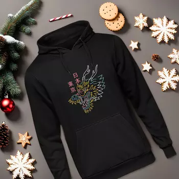 Толстовка унисекс 'Cool Dragon' (разные размеры) / 2XL