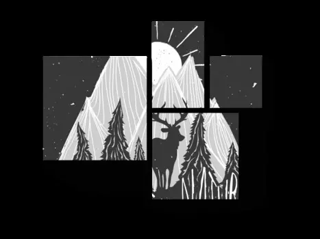 Модульная картина Picsis