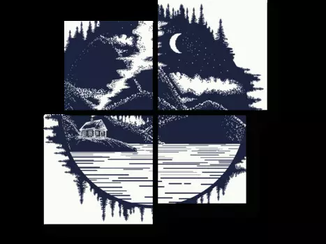 Модульная картина Picsis