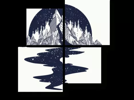 Модульная картина Picsis