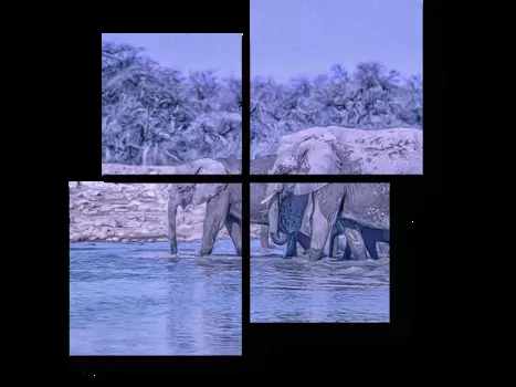 Модульная картина Picsis