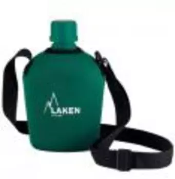 2111FV Фляга Pluma пласт с карабином в неопреновом чехле с ремнем screw cap