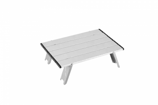 2401 MINI ALUNIUM TABLE S стол скл. алюм (серебристый)