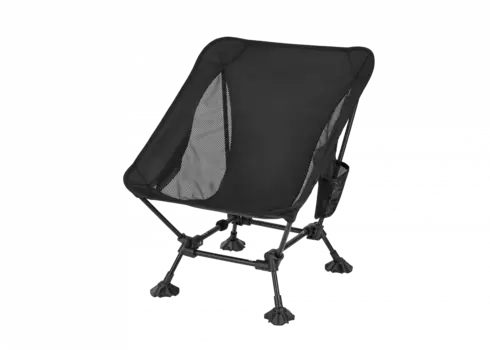 2405 ULTRALIGHT SQUARE LOW CHAIR кресло скл. (черный)