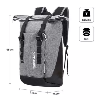 B0369 CASUAL BACKPACK Рюкзак (серый)