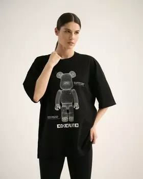 Футболка МОДЕЛЬ 3 Черный/Bearbrick black