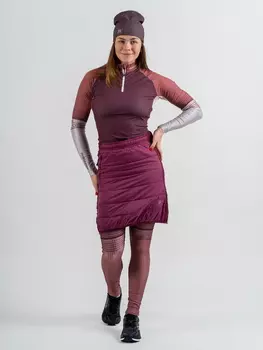 *Юбка NONAME SKI SKIRT 24 WINE RED/DK RASBERRY WOS