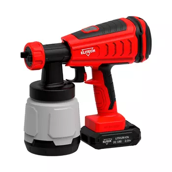 Аккумуляторный краскопульт Elitech КА 18БЛП (E2208.003.02)