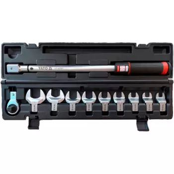Динамометрический ключ со сменными насадками YATO, 12 предметов [36950767 092]