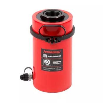 Домкрат гидравлический с полым штоком, однополостной 60 т, ход 100 м [HRH-CY06060100]