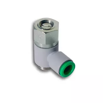 Дроcсель пневматический без обратного клапана T301014, G1/4" Pneumax