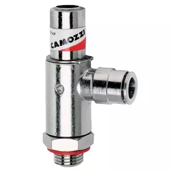 Дроссель с обр. клап. под 8 с наружн. G1/4" (Cu/NiLa) Camozzi GSCU 805-1/4-8