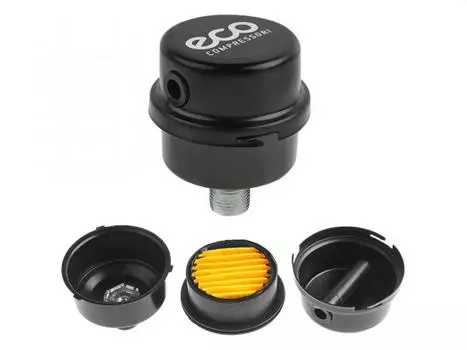 Фильтр воздушный для компрессора ECO (3/8", бумажн. фильтроэлемент, металл. корпус) (AEF-382M)