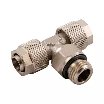 Фитинг-адаптер Aignep 0121500002, Т-образный под трубку 6/4 с наружной параллельной резьбой G1/4"