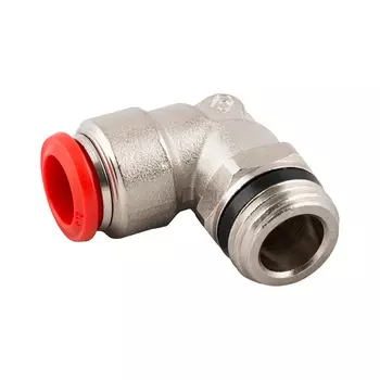 Фитинг-адаптер Aignep 5011100005, угловой комбинированный под трубку 6 с наружной резьбой G1/4"