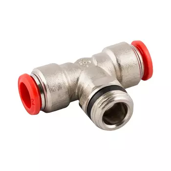 Фитинг-адаптер Aignep 5021100007, Т-образный комбинированный под трубки 8 с наружной резьбой G1/4"
